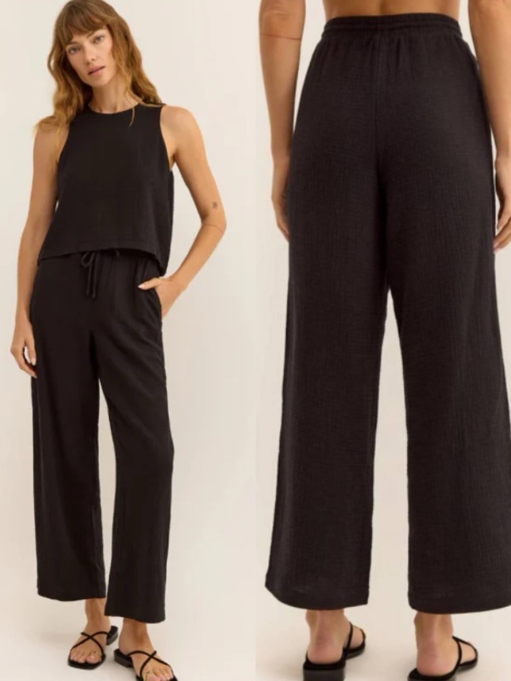 Z SUPPLY Bondi Gauze Cotton Drawstring Pants Trousers